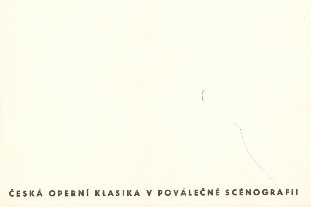 Česká operní klasika v poválečné scénografii